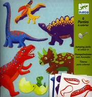 Zabawki interaktywne dla dzieci - Djeco Zestaw Ruchome Postacie Dinozaury - miniaturka - grafika 1