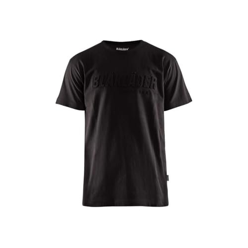 BLAKLADER T-shirt z nadrukiem 3D T.M - CZARNY - 353110429900-M