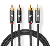 Kable - Kabel 2xRCA - 2xRCA NEDIS 1 m - miniaturka - grafika 1