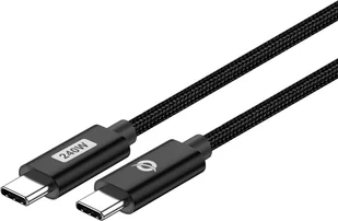 Kabel USB Conceptronic CONCEPTRONIC Kabel USB-C 3.1 -> C St/St 1.20m 5A 480Mbps sw - Kable USB - miniaturka - grafika 1