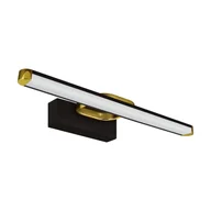 Lampy ścienne - Ścienna lampa Prymus 3847 Ideus LED 7W 4100K nad lustro IP44 czarna złota - miniaturka - grafika 1