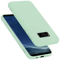 Etui i futerały do telefonów - Pokrowiec Do Samsung Galaxy S8 PLUS Etui w LIQUID JASNO ZIELONY TPU Silikon Case Cover Obudowa Ochronny Cadorabo - miniaturka - grafika 1