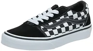 Buty dla chłopców - Vans uniseks dzieci Ward Suede/Canvas Sneaker - czarny - 36 EU - miniaturka - grafika 1