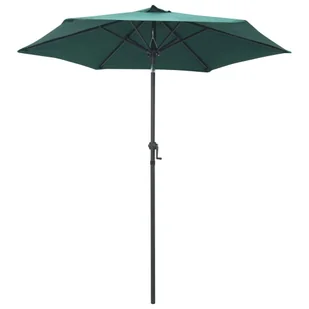 vidaXL Parasol, zielony, 200 x 211 cm, aluminium vidaXL - Parasole ogrodowe - miniaturka - grafika 8