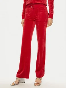 Juicy Couture Spodnie dresowe Del Ray JCAP180 Czerwony Regular Fit - Spodnie sportowe damskie - miniaturka - grafika 1