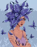 Malowanie po numerach - Zestaw do malowania po numerach. Motyle myśli ©lien_illustration 40x50 cm, KHO2585 - miniaturka - grafika 1