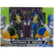 Figurki dla dzieci - BLISTER FIGURAS DONATELLO + LEONARDO POWER TORTUGAS NINJA RANGERS 15CM - miniaturka - grafika 1