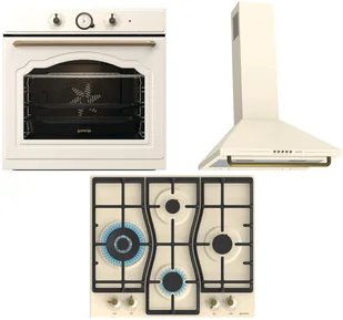 Zestaw AGD do zabudowy Gorenje Classico Piekarnik elektryczny BOS67371CLI + Płyta gazowa GW6D42CLI + Okap kominowy WHC63CLI - Zestawy AGD - miniaturka - grafika 1