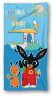 Okrycia kąpielowe dla dzieci - Ręcznik plażowy dziecięcy bawełniany 70x140 Królik Bing Boy - miniaturka - grafika 1