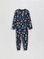 Skarpetki dla dzieci - Reserved - Świąteczna piżama - granatowy - miniaturka - grafika 1