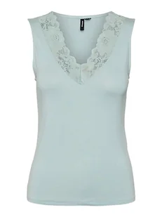 Vero Moda Top w kolorze błękitnym - Koszulki i topy damskie - miniaturka - grafika 1