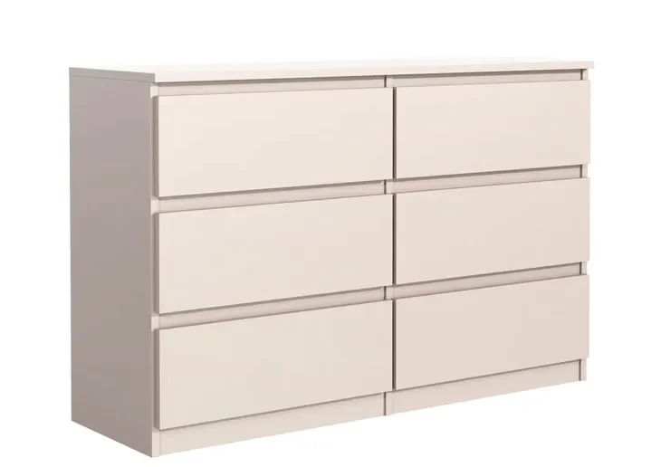 Nowoczesna Szafka Komoda 6 Szufald 140cm Kaszmir