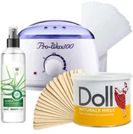 Olejki i oliwki do paznokci - Zestaw do depilacji Prowax podgrzewacz + wosk miodowy + oliwka aloesowa - miniaturka - grafika 1