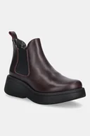 Botki damskie - Fly London sztyblety skórzane MULK159FLY damskie kolor bordowy na platformie P145159011 - miniaturka - grafika 1