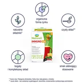 Przeziębienie i grypa - USP ZDROWIE SP. Z O.O USP ZDROWIE SP Z O.O Naturell Immuno Kids 4 x 10 saszetek - miniaturka - grafika 1