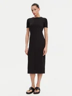 Sukienki - Calvin Klein Sukienka codzienna K20K208299 Czarny Slim Fit - miniaturka - grafika 1