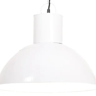 VidaXL Lampa wisząca, 25 W, biała, okrągła, 48 cm, E27 320566 - Lampy sufitowe - miniaturka - grafika 1