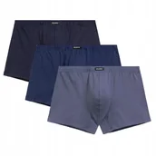 Majtki męskie - BOKSERKI MĘSKIE bawełniane dopasowane 3MH-218 wygodne Atlantic *XL - miniaturka - grafika 1