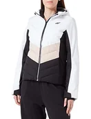 Kurtki damskie - 4F Damska kurtka narciarska Kudn006 dżinsy, biała, 42, biały, 42 - miniaturka - grafika 1