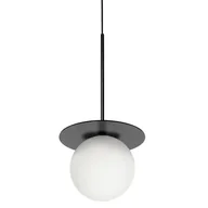 Lampy sufitowe - Wisząca lampa nad wyspę Borra BRB122P0 szklana metalowa biała czarna - miniaturka - grafika 1