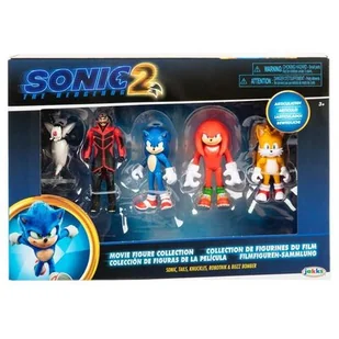 Figurka Sonic 2 The Hedgehog The Movie Zestaw Figurek z Filmu Knuckles Tails Robotnik - Figurki dla dzieci - miniaturka - grafika 1
