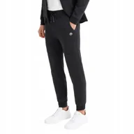 Dresy męskie - Spodnie męskie dresowe ze ściągaczami czarne Ombre OM-PASK-0226 V3 roz. L - miniaturka - grafika 1