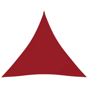 vidaXL Trójkątny żagiel ogrodowy, tkanina Oxford, 6x6x6 m, czerwony 135680 - Parasole ogrodowe - miniaturka - grafika 1