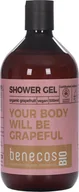 Kosmetyki do kąpieli - Benecos - Żel pod prysznic, Grejpfrut, BIO, 500 ml - miniaturka - grafika 1