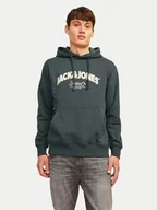 Bluzy męskie - Jack&Jones Bluza Bronx 12262919 Zielony Regular Fit - miniaturka - grafika 1