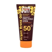 Balsamy i kremy do opalania - Vivaco Sun Argan Bronz Oil Tanning Cream SPF50 preparat do opalania ciała 100 ml unisex - miniaturka - grafika 1