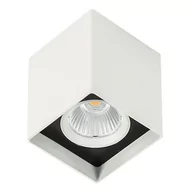 Lampy sufitowe - Italux Spot LAMPA sufitowa ALDEN SLC78002/12W 3000K WH+BL metalowa OPRAWA LED 12W downlight kostka biała czarna - miniaturka - grafika 1