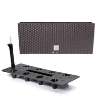 Donice - Donica skrzynka wkład nawadniający 33x80x32 cm umbra - miniaturka - grafika 1