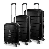Walizki - Zestaw walizek RONCATO Starlight 2.0 3400-01 Czarne - miniaturka - grafika 1