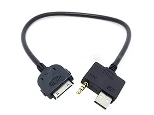 System-S Auto USB i wtyczka jack 3,5 mm do iPhone iPod 30-pin złącze kabel do Hyundai Kia Mdi 25 cm - Akcesoria car audio - miniaturka - grafika 1