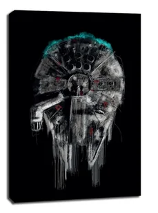 Star Wars Gwiezdne Wojny Sokół Millenium - obraz na płótnie Wymiar do wyboru: 60x80 cm - Obrazy i zdjęcia na płótnie - miniaturka - grafika 1