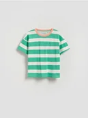 Bluzki dla niemowląt - Reserved - T-shirt w paski - złamana biel - miniaturka - grafika 1