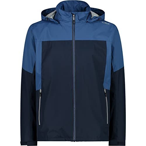 CMP męska kurtka z odpinanym kapturem, Black Blue, 54