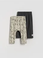 Spodenki dla niemowląt - Reserved - Bawełniane spodnie 2 pack - beżowy - miniaturka - grafika 1