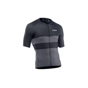 Koszulka rowerowa NORTHWAVE BLADE AIR Jersey czarno szara - Koszulki rowerowe - miniaturka - grafika 1