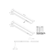 Lampy pozostałe - Hera Oprawa podszafkowa LED ModuLite F, czarna, 45 cm, 4000 K aluminium - miniaturka - grafika 1
