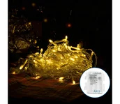 Lampy ogrodowe - Aigostar-LED Zewnętrzny łańcuch bożonarodzeniowy 200xLED/8 funkcji 3xAA 6x1,5m IP44 ciepła biel - miniaturka - grafika 1