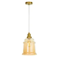 Lampy sufitowe - Lampa wisząca nowoczesna mosiężna Moletti 1 punktowa Lumina Deco - miniaturka - grafika 1