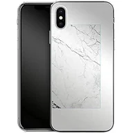 Etui i futerały do telefonów - Silikonowe etui na telefon komórkowy White Marble Apple iPhone XS Max - miniaturka - grafika 1