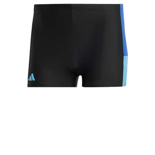 adidas Męskie bokserki do pływania w kolorowe bloki, czarne 30, Czarny, 152 - Kąpielówki męskie - miniaturka - grafika 1