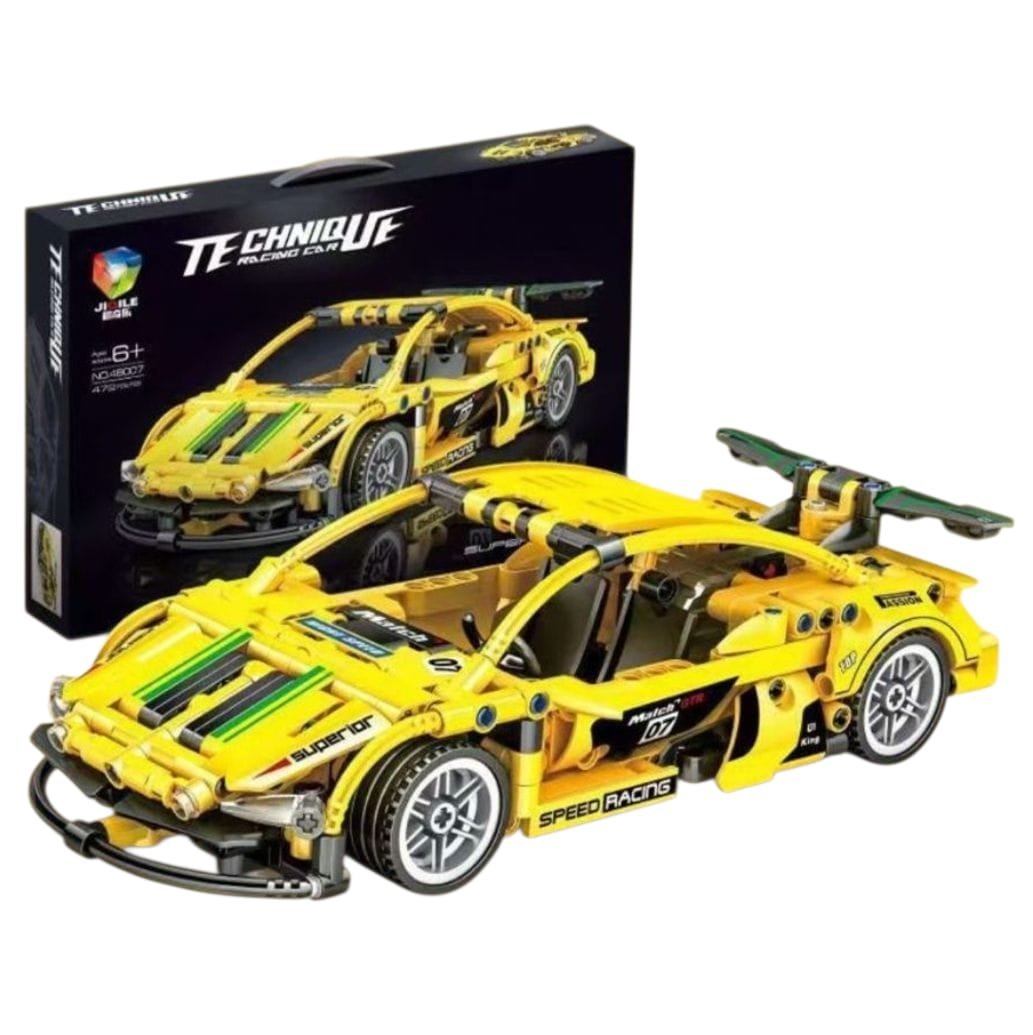 Konstruktor samochód sportowy Sportcar, 472 elementy, żółty