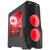 Obudowy komputerowe - Natec Genesis Titan 800 czarno-czerwona (NPC-1128) - miniaturka - grafika 1