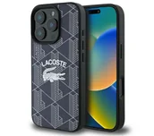 Etui i futerały do telefonów - Lacoste Monogram Vintage Logo MagSafe do iPhone 16 Pro Max Granatowy - miniaturka - grafika 1