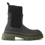 Botki damskie - Sztyblety Jenny Fairy H13096-20 Szary - miniaturka - grafika 1