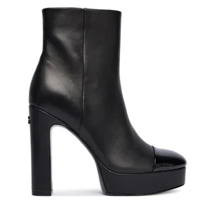 Botki Guess FLFRNT LEA10 Czarny - Botki damskie - miniaturka - grafika 1