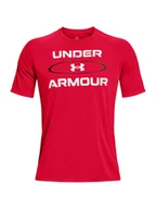 Koszulki sportowe męskie - Under Armour Koszulka sportowa w kolorze czerwonym - miniaturka - grafika 1